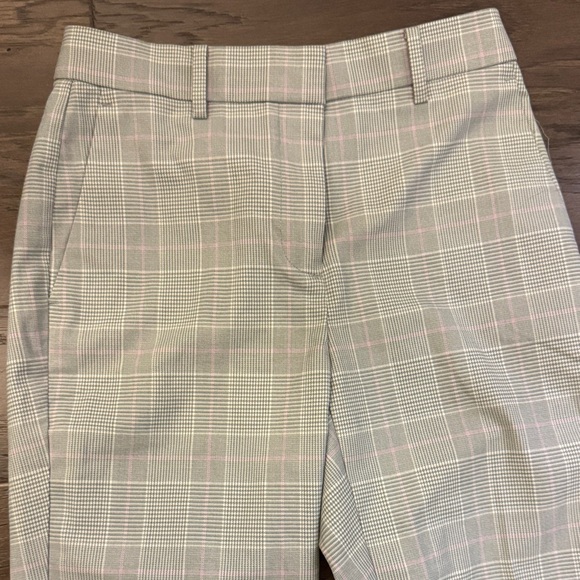 Ann Taylor Women's Checkered Ankle Pants - Beige - Picture 3 of 6
